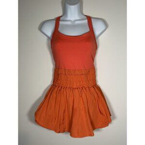 Free People Movement Orange Skortie Size XS Athletic Pickleball School Casual